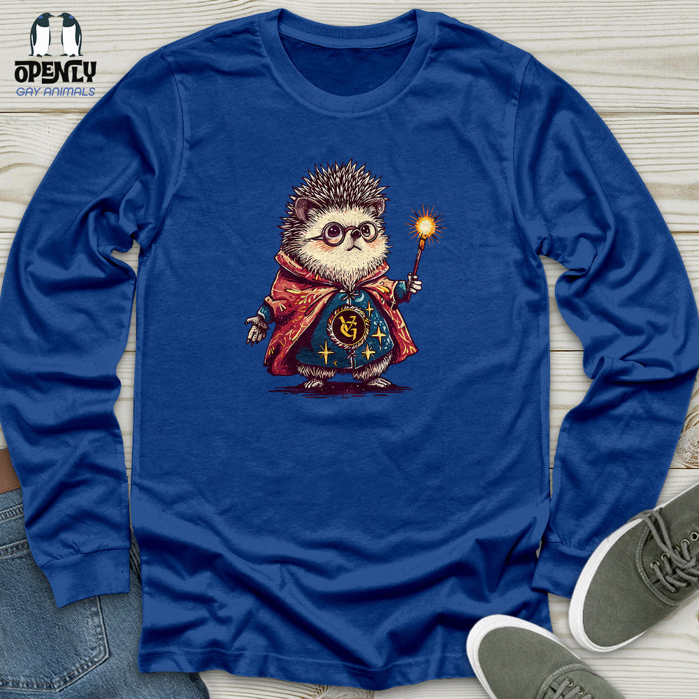 Hedgehog Wizard Enchantment Unisex Long Sleeve Tee