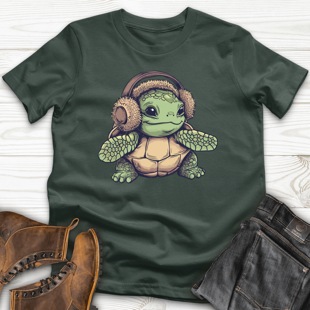 Turtle Cozy Earflaps Softstyle Tee