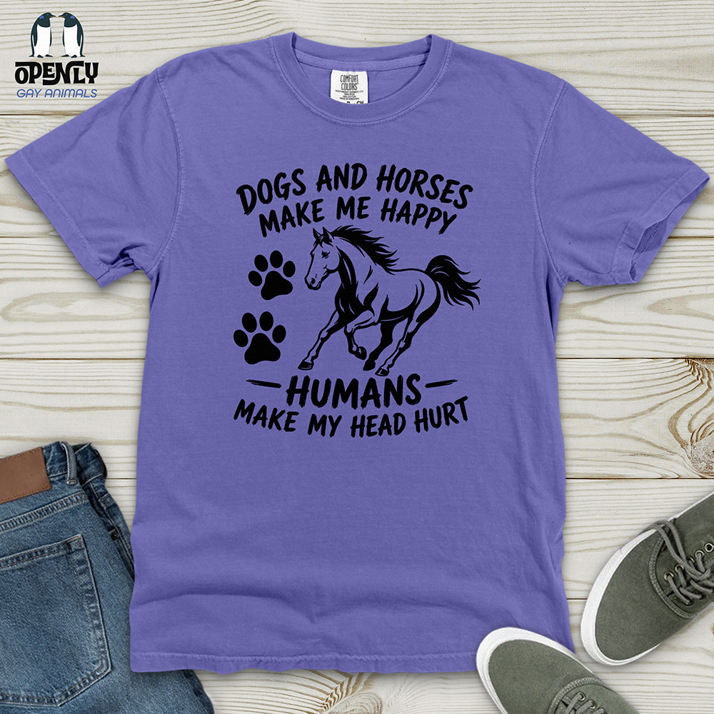 Humans Make My Head Hurt Heavy Cotton Comfort Colors Tee