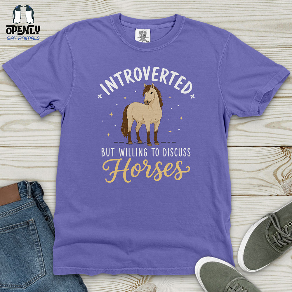 Introverted Horse Badge Heavy Cotton Comfort Colors Tee