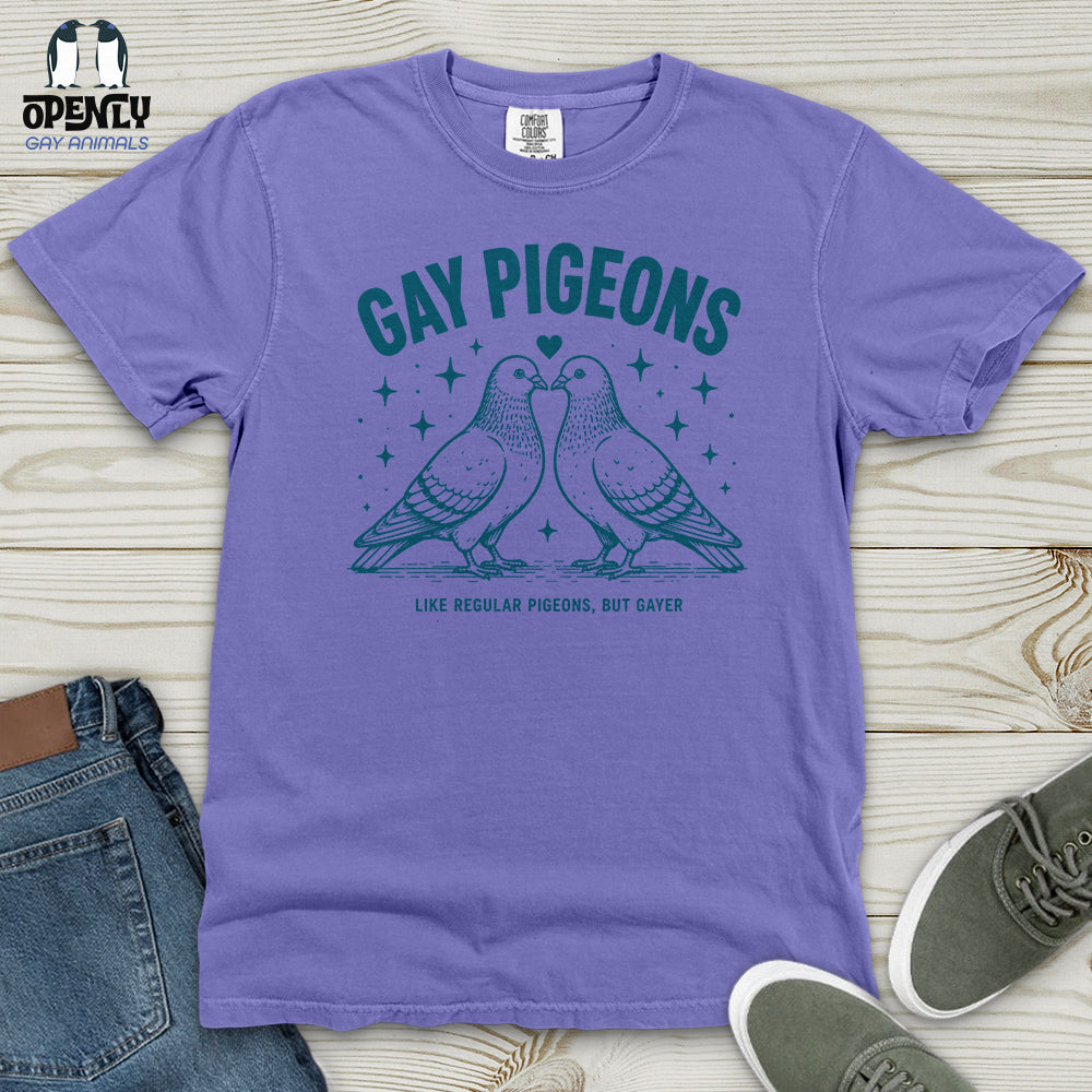 Gay Pigeons Heavy Cotton Comfort Colors Tee