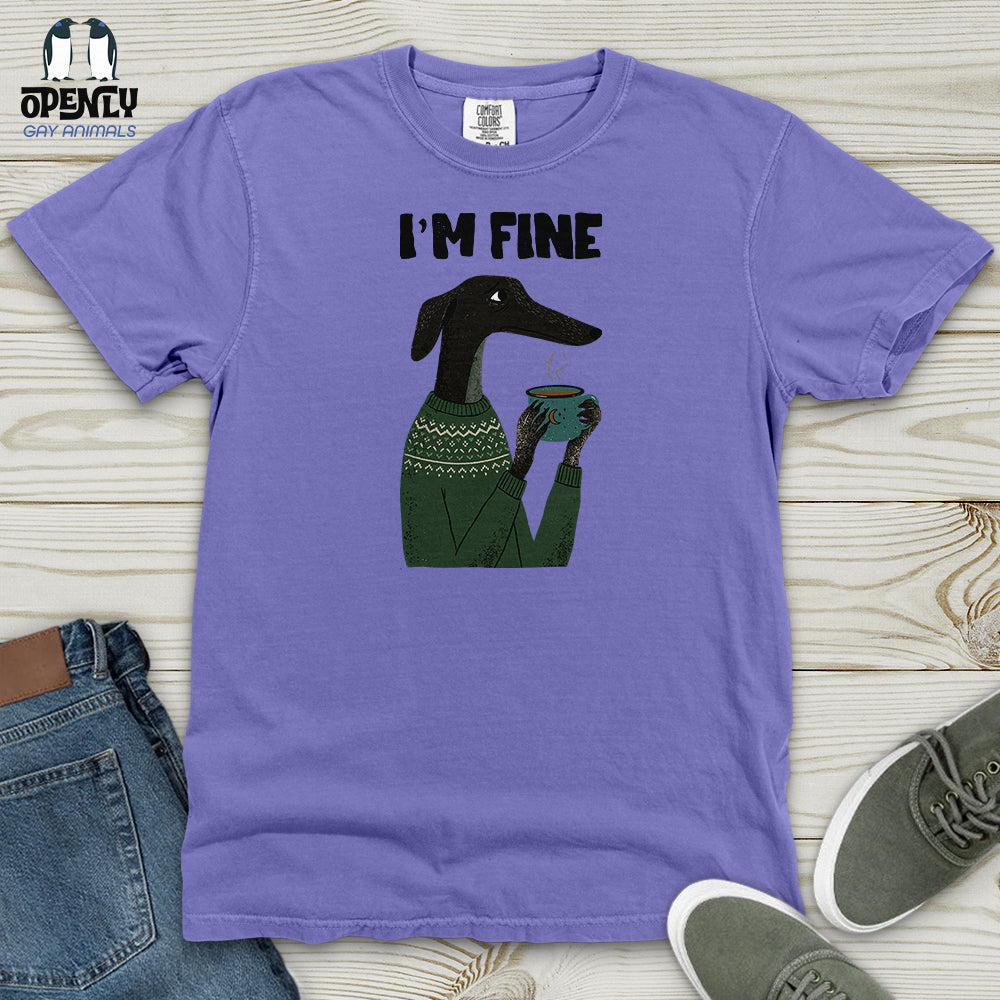 Greyhound Coffee Heavy Cotton Comfort Colors Tee