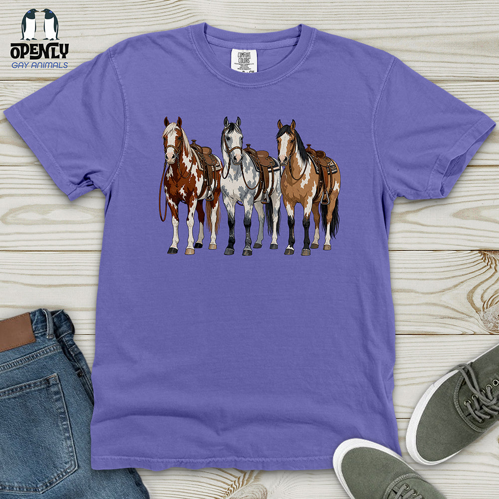 Western Horses Heavy Cotton Comfort Colors Tee