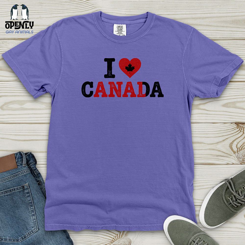 I Love Canada Heavy Cotton Comfort Colors Tee