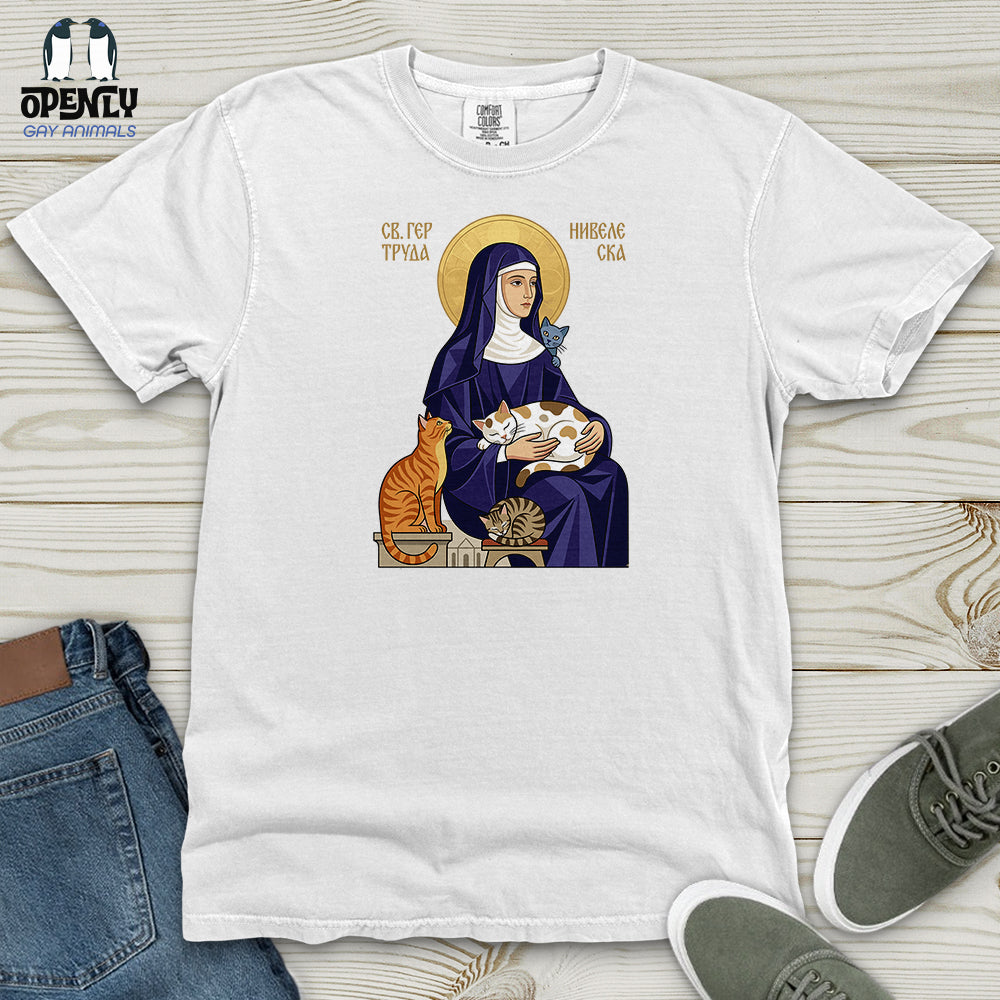 Saint Gertrude of Nivelles Heavy Cotton Comfort Colors Tee