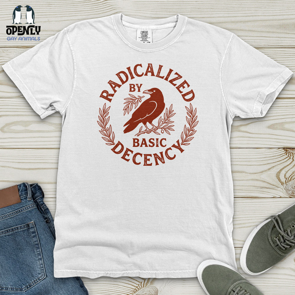 Radicalized By Basic Decency Heavy Cotton Comfort Colors Tee