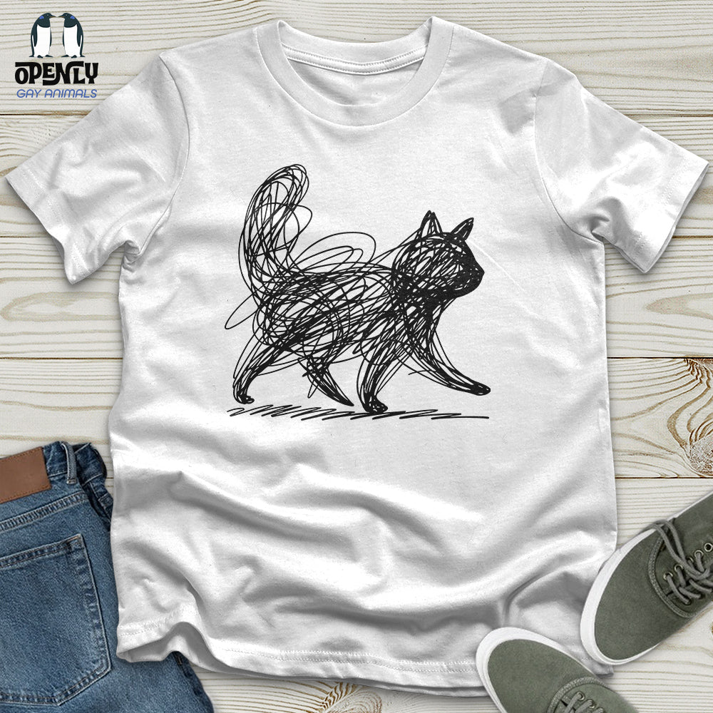 Scribble Cat Unisex T-Shirt