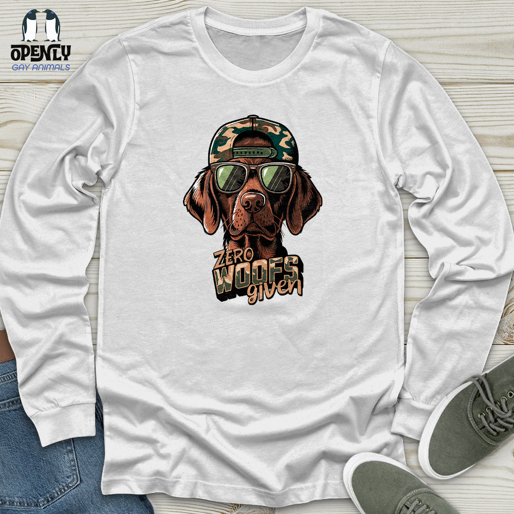 Zero Woofs Given Unisex Long Sleeve Tee
