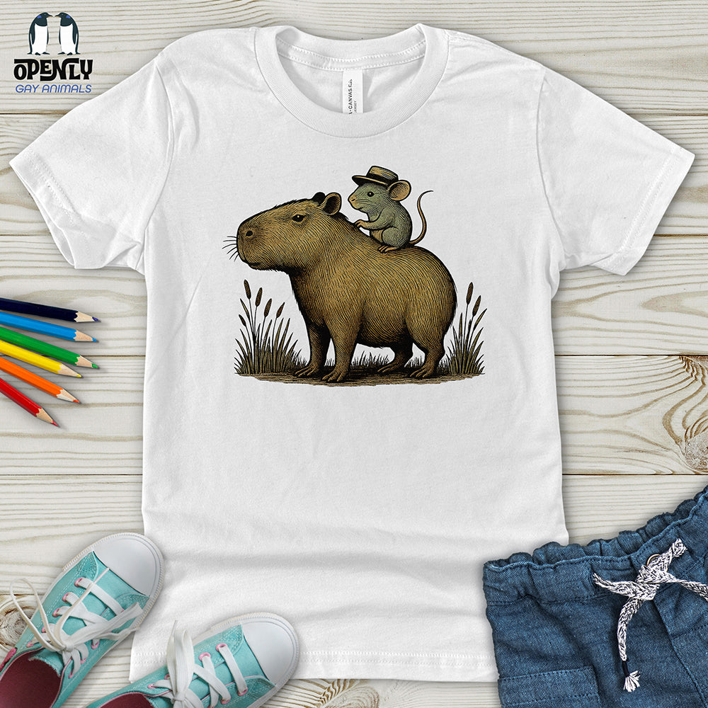 Capybara and Mouse Youth T-Shirt