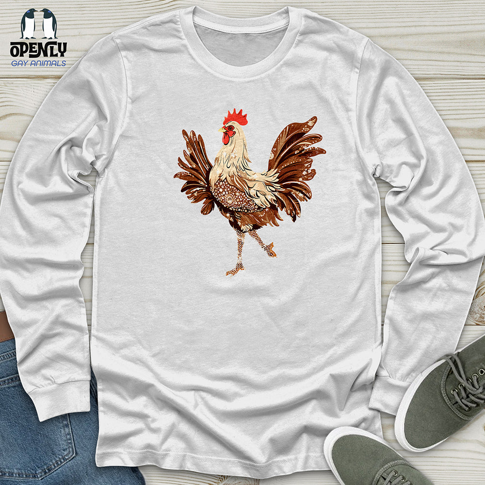 Glamorous Rooster Sparkle Unisex Long Sleeve Tee