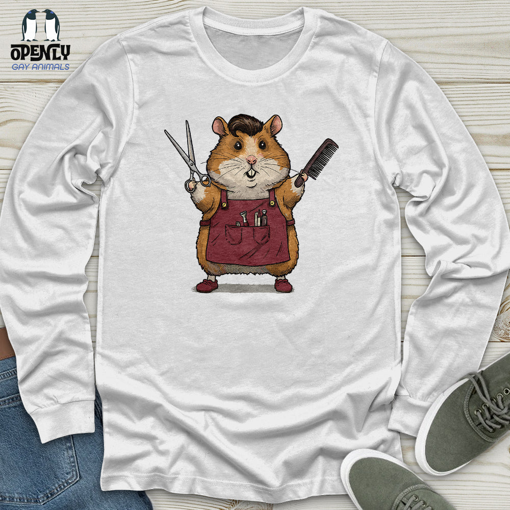 Hamster Barber Unisex Long Sleeve Tee