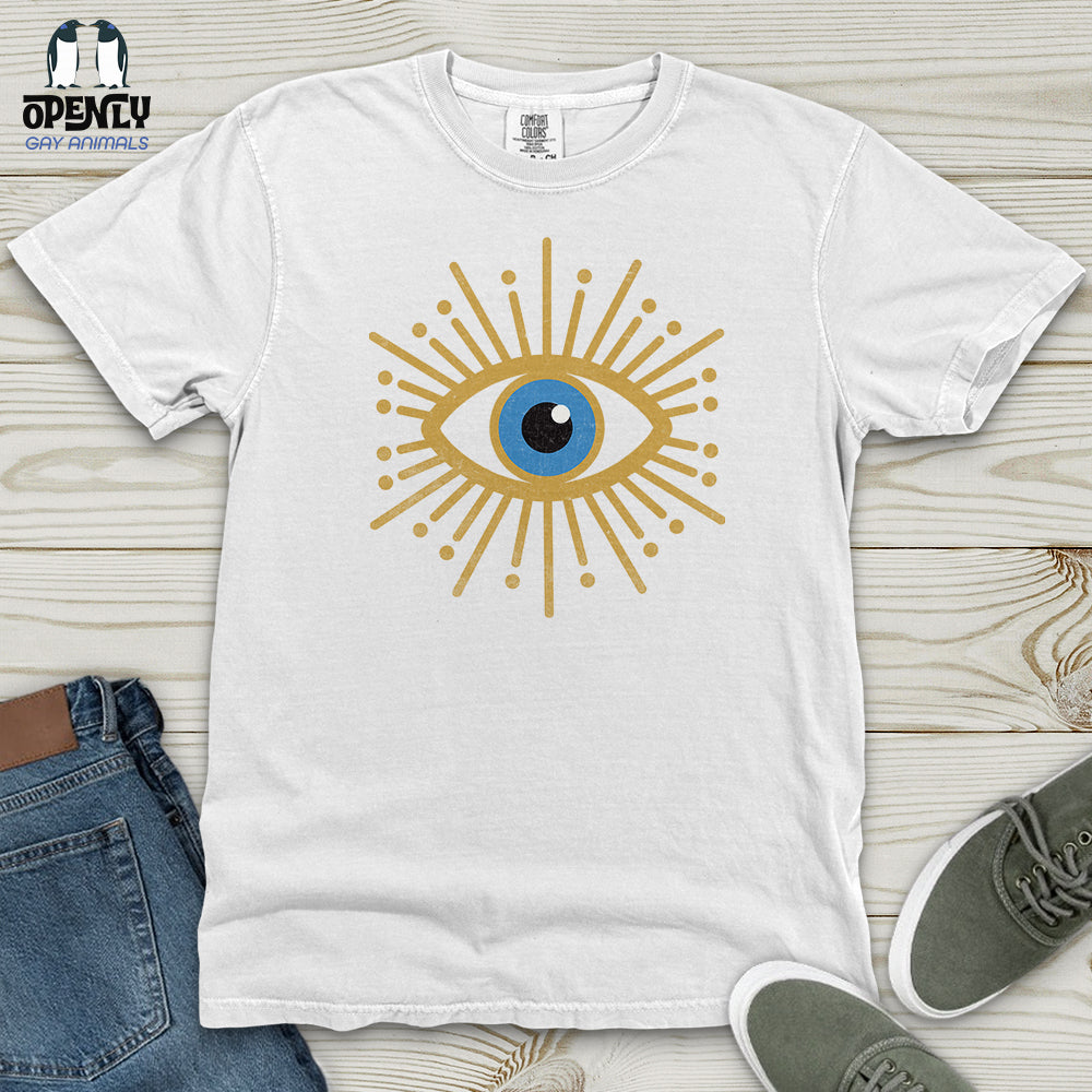 Gold Evil Eye Heavy Cotton Comfort Colors Tee