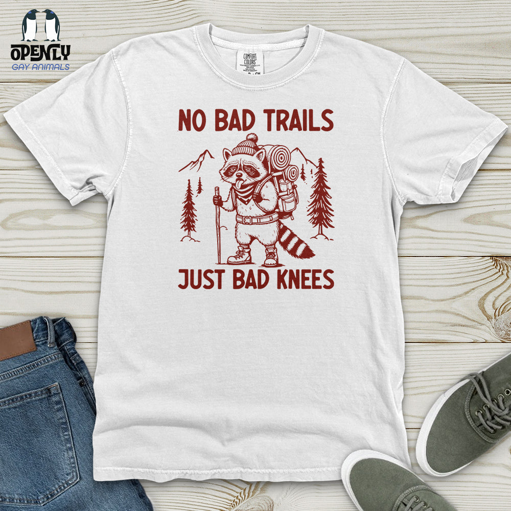 No Bad Trails Just Bad Knees Heavy Cotton Comfort Colors Tee