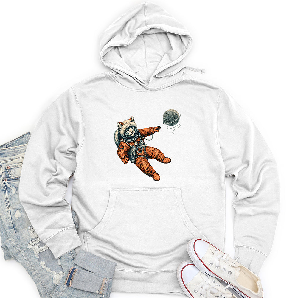 Astronaut Kitty Unisex Midweight Hoodie