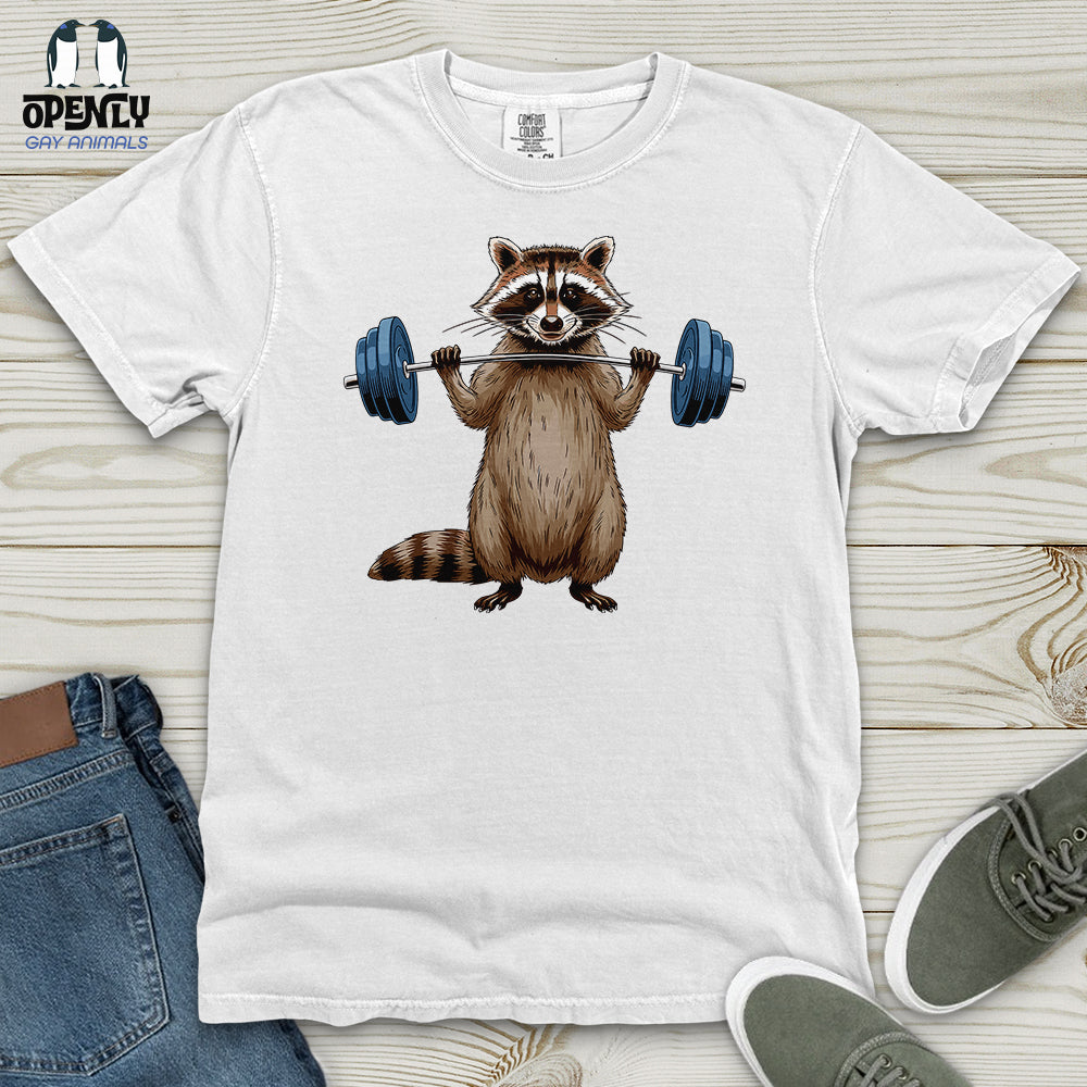 Raccoon Dumbbelling Heavy Cotton Comfort Colors Tee