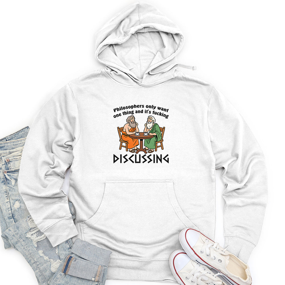 Philosophers Only Want One Thing and It's Fucking Unisex midweight hoodie