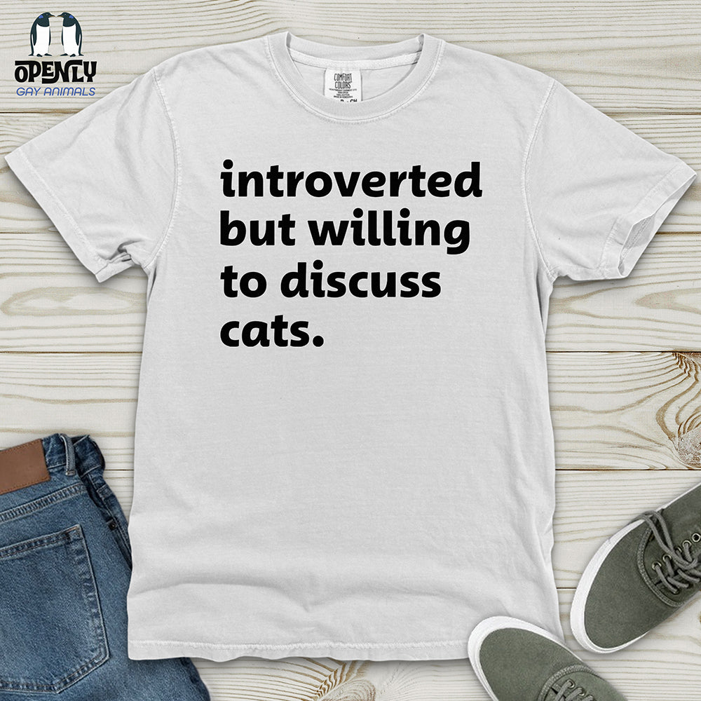 Introverted V2 Black Heavy Cotton Comfort Colors Tee
