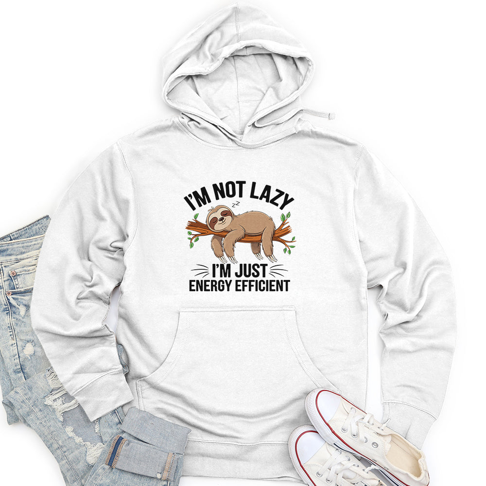 I'm Not Lazy I'm Energy Efficient Unisex Midweight Hoodie