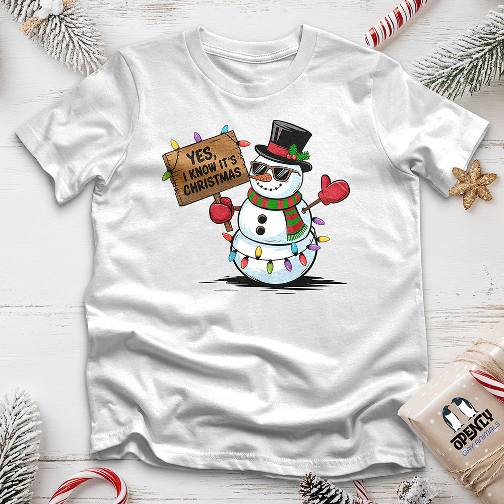 Yes, I Know It's Christmas Unisex t-shirt