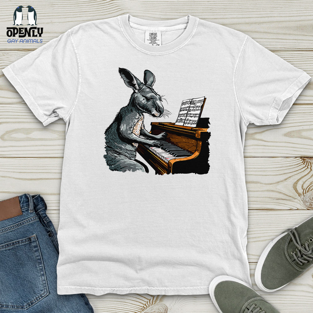 Kangaroo Piano Concert Heavy Cotton Comfort Colors Tee