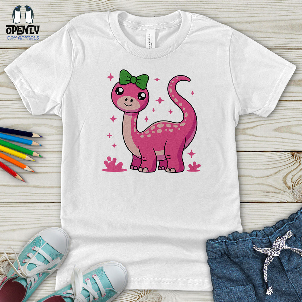 Pink Dinosaur Youth T-Shirt