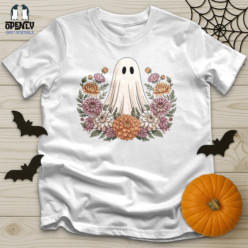 Floral Halloween Ghost Unisex T-Shirt