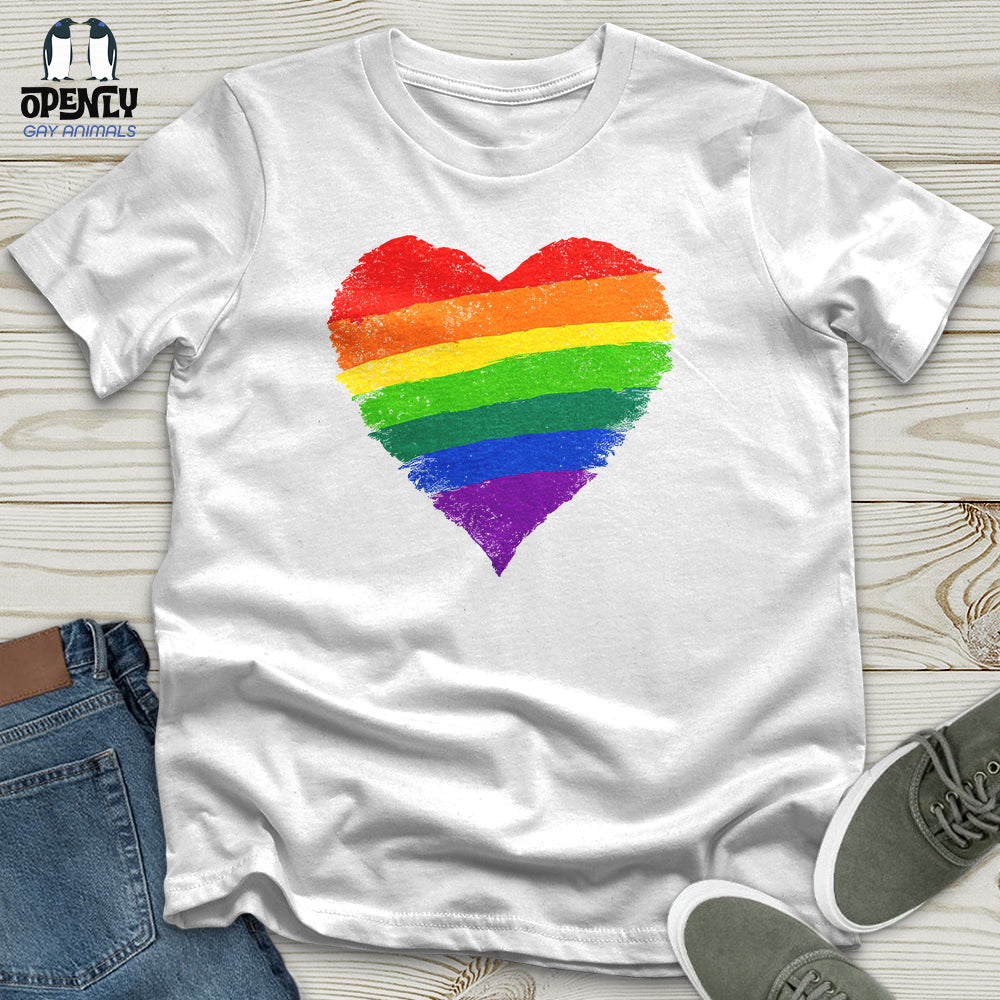 Rainbow Heart Lgbt Ally Unisex T-Shirt