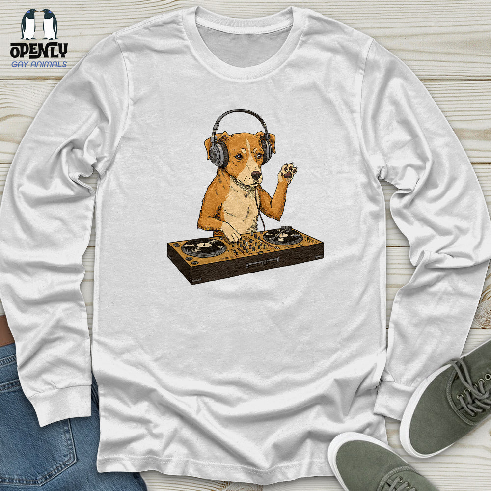 Dog DJ Unisex Long Sleeve Tee