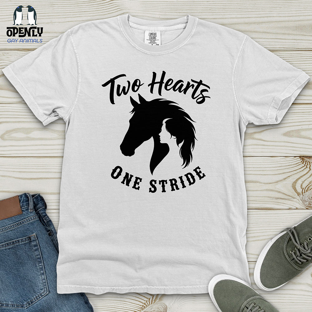 Two Hearts One Stride Heavy Cotton Comfort Colors Tee