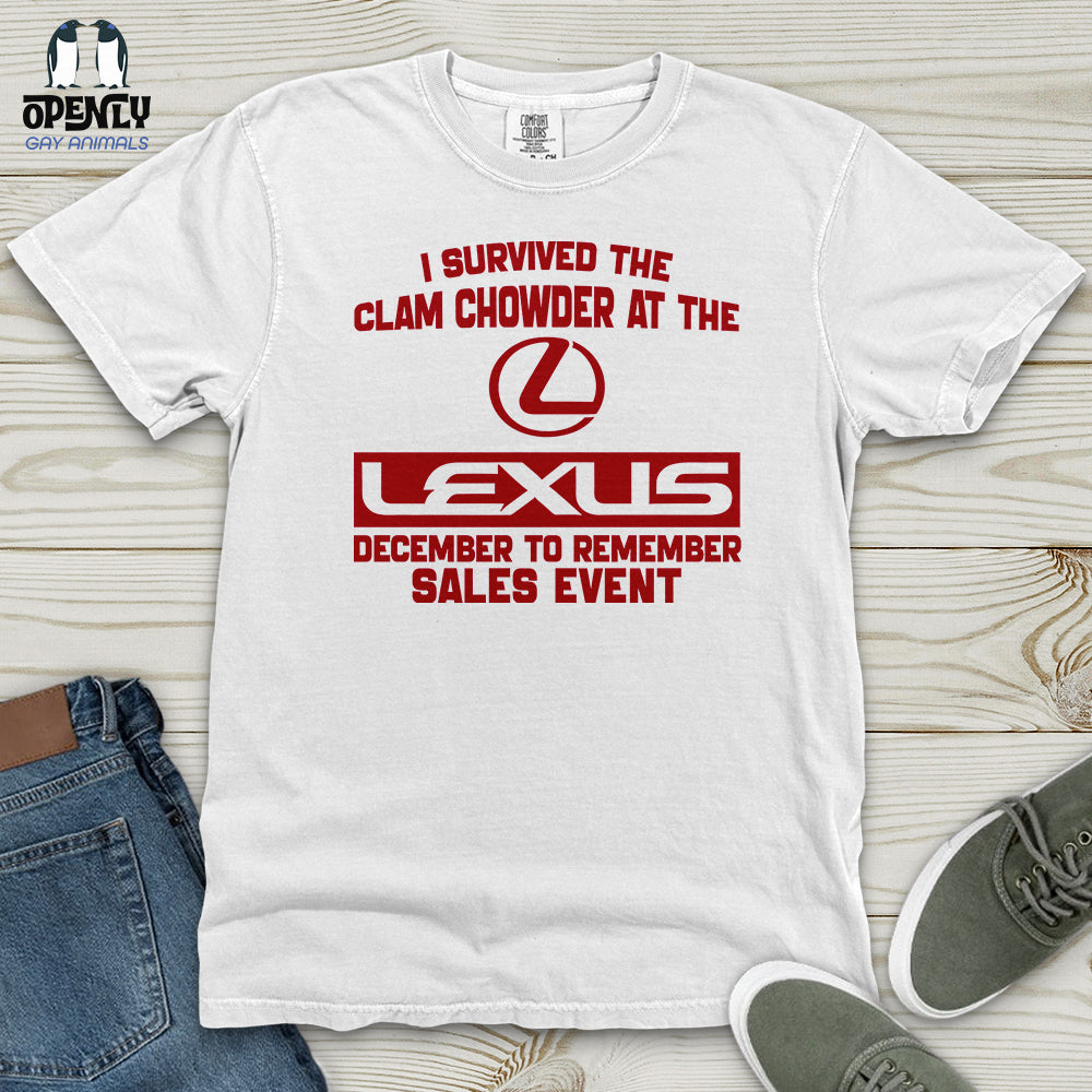 I Survived the Clam Heavy Cotton Comfort Colors Tee