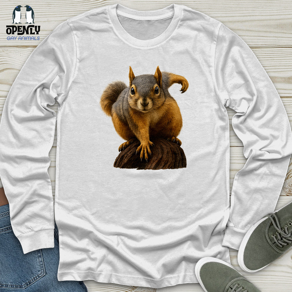 Squirrel on Alert Unisex Long Sleeve Tee