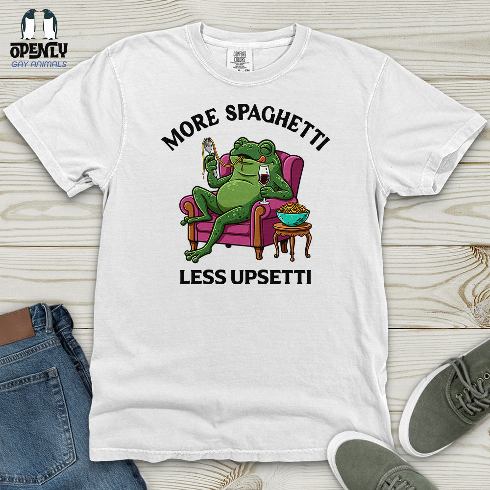More Spaghetti Less Upsetti 3 Heavy Cotton Comfort Colors Tee