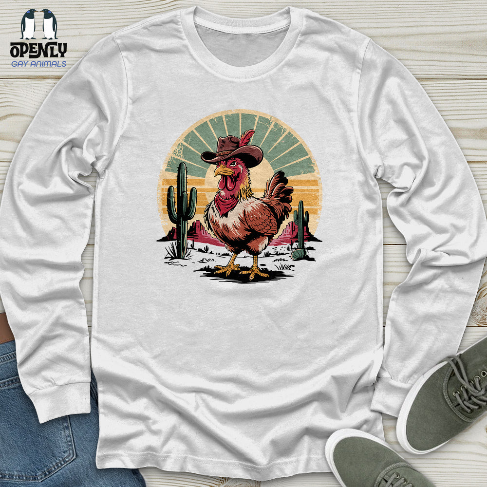 Cowboy Chicken Unisex Long Sleeve Tee