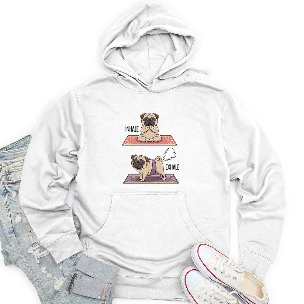 Inhale, Exhale Dog Unisex Midweight Hoodie