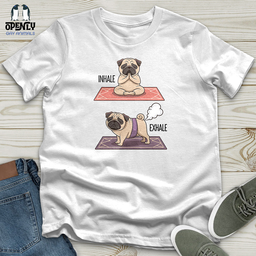 Inhale, Exhale Dog Unisex t-shirt