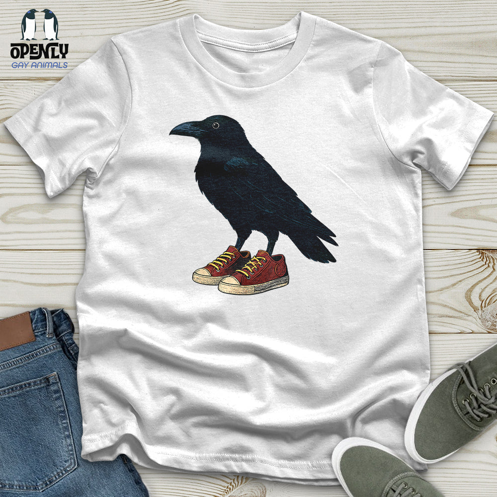 Raven Wearing Sneakers Unisex T-Shirt