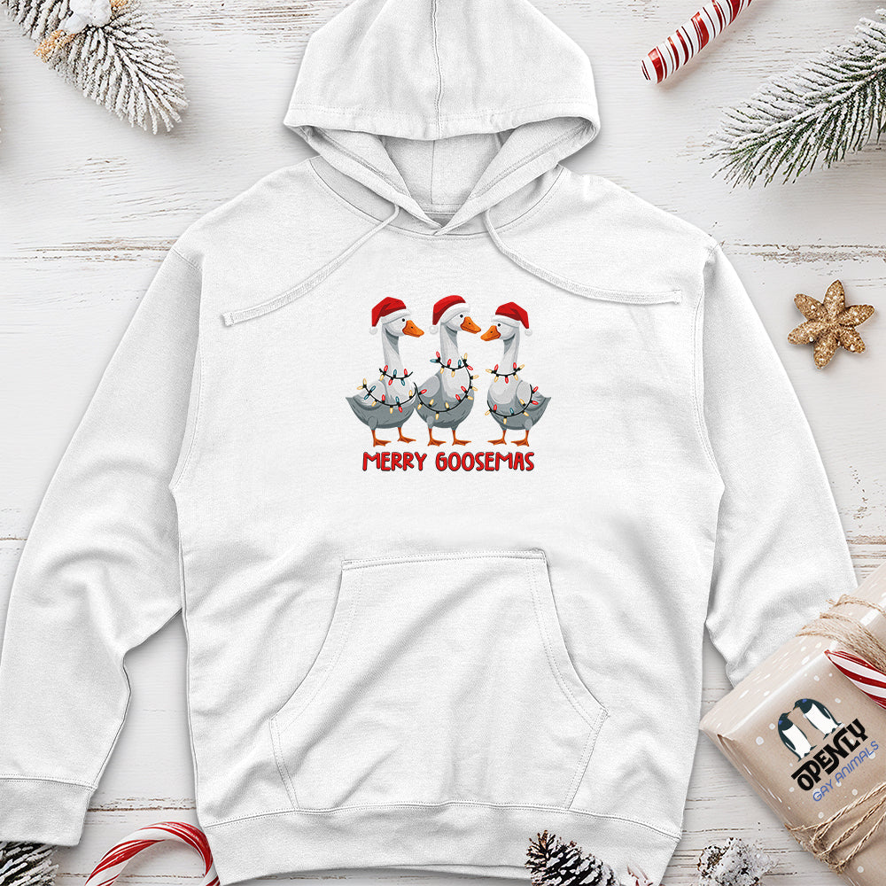Merry Goosemas Unisex Midweight Hoodie
