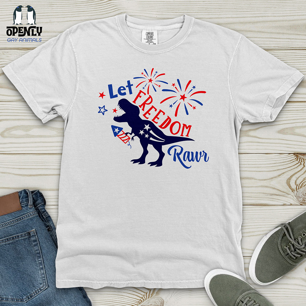 Let FREEDOM Rawr Heavy Cotton Comfort Colors Tee