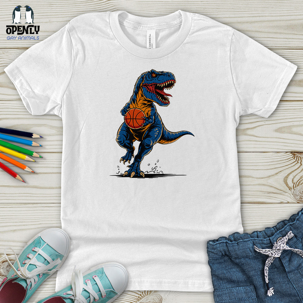 Dinosaurs Basketball Youth T-Shirt