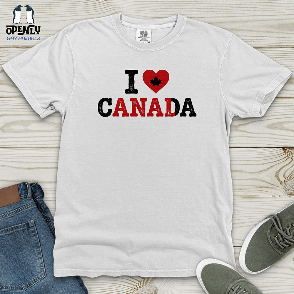 I Love Canada Heavy Cotton Comfort Colors Tee