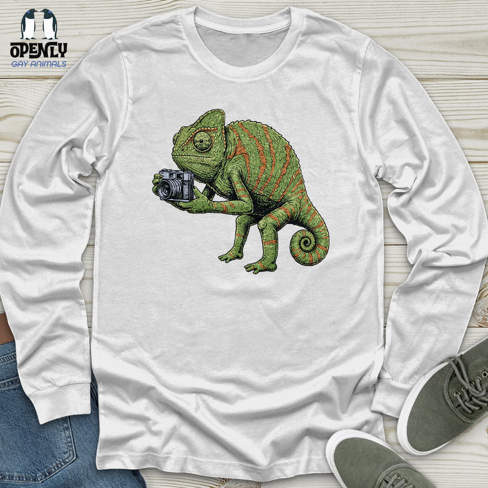 Chameleon Photographer Unisex Long Sleeve Tee