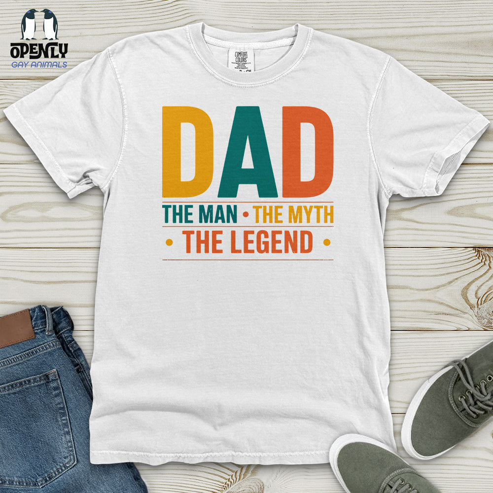 Dad, the Man The Myth The Legend Heavy Cotton Comfort Colors Tee
