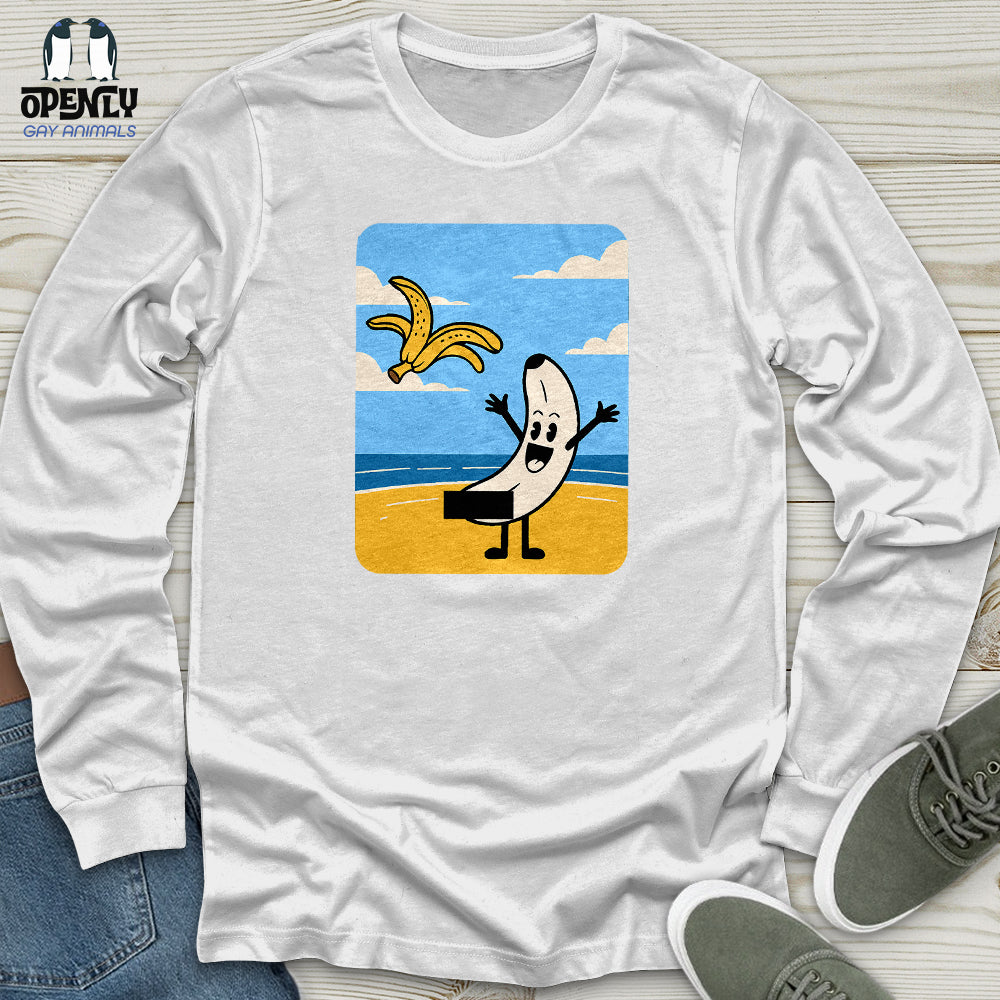 Funny Banana Unisex Long Sleeve Tee