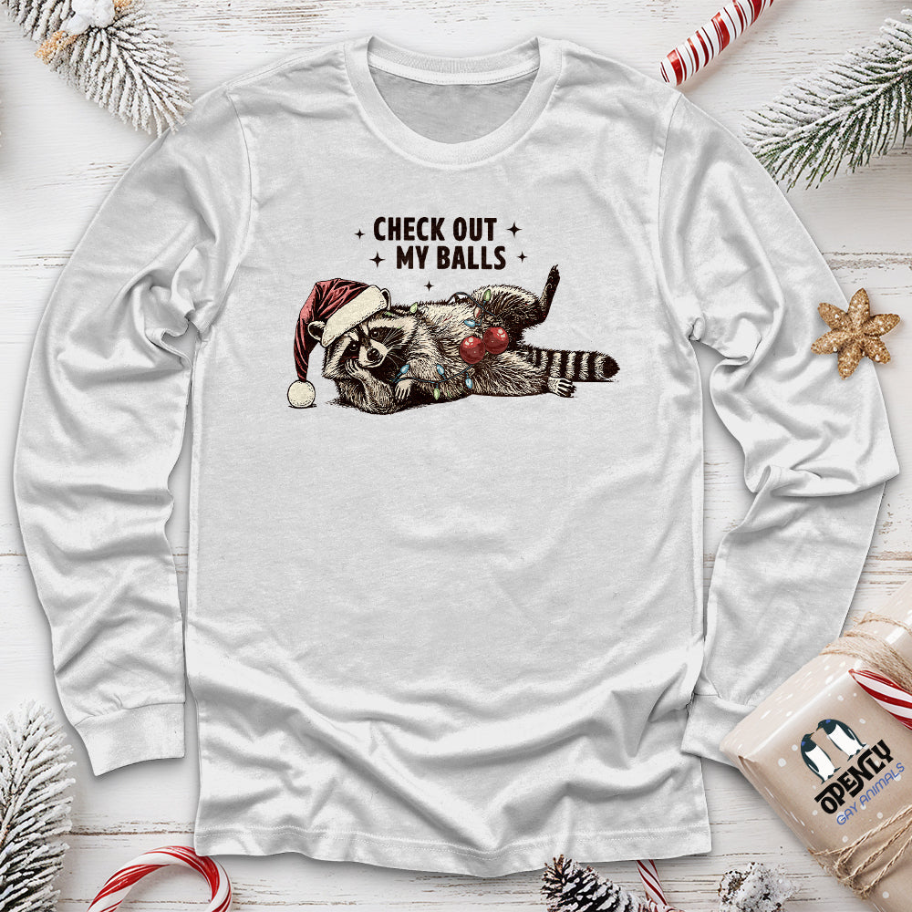 Check Out My Balls Unisex Long Sleeve Tee