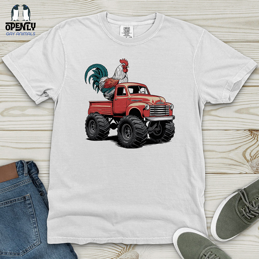 Chicken Monster Truck Heavy Cotton Comfort Colors Tee