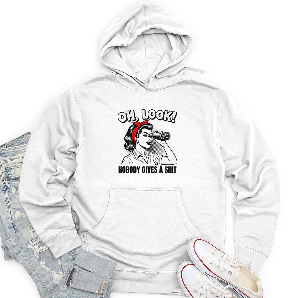 Oh Look Nobody Gives A Shit Unisex Midweight Hoodie