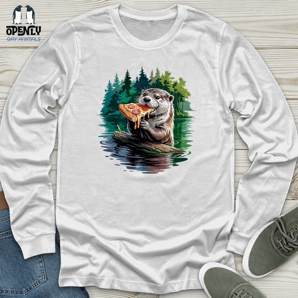 Otter Pizza Unisex Long Sleeve Tee