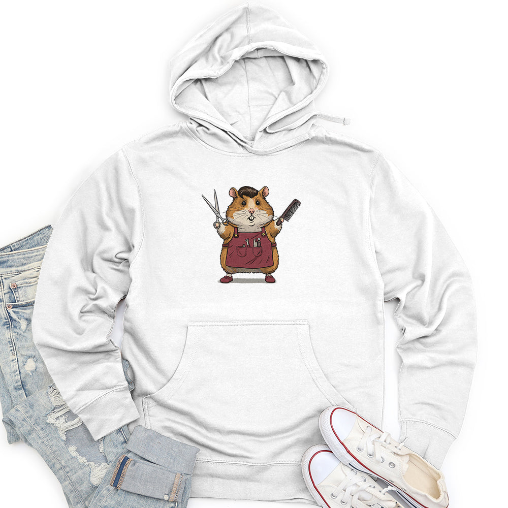 Hamster Barber Unisex midweight hoodie