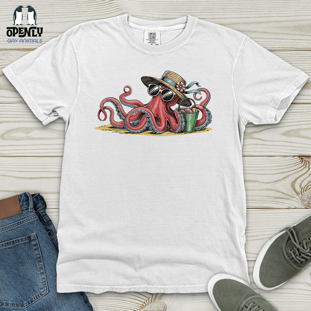 Beach Octopus Heavy Cotton Comfort Colors Tee