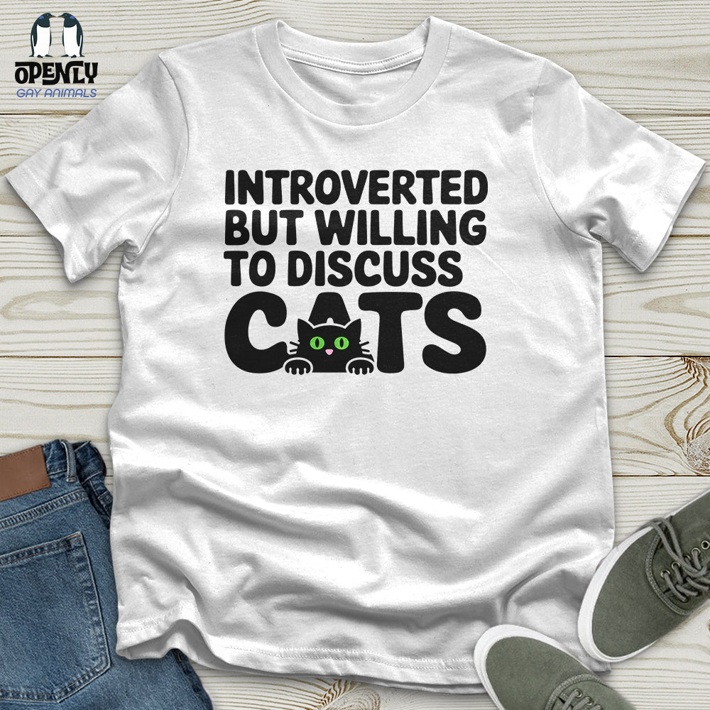 Introverted But Willing To Discuss Cat Unisex T-Shirt
